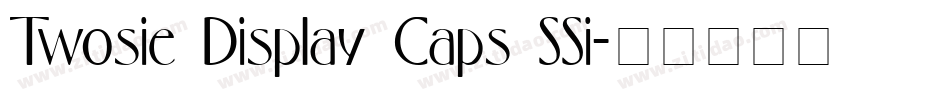 Twosie Display Caps SSi字体转换